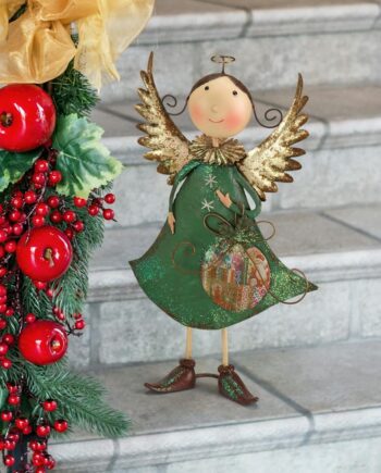 Holiday Helper Metal Angel Statue Collection: Blanche FU78829