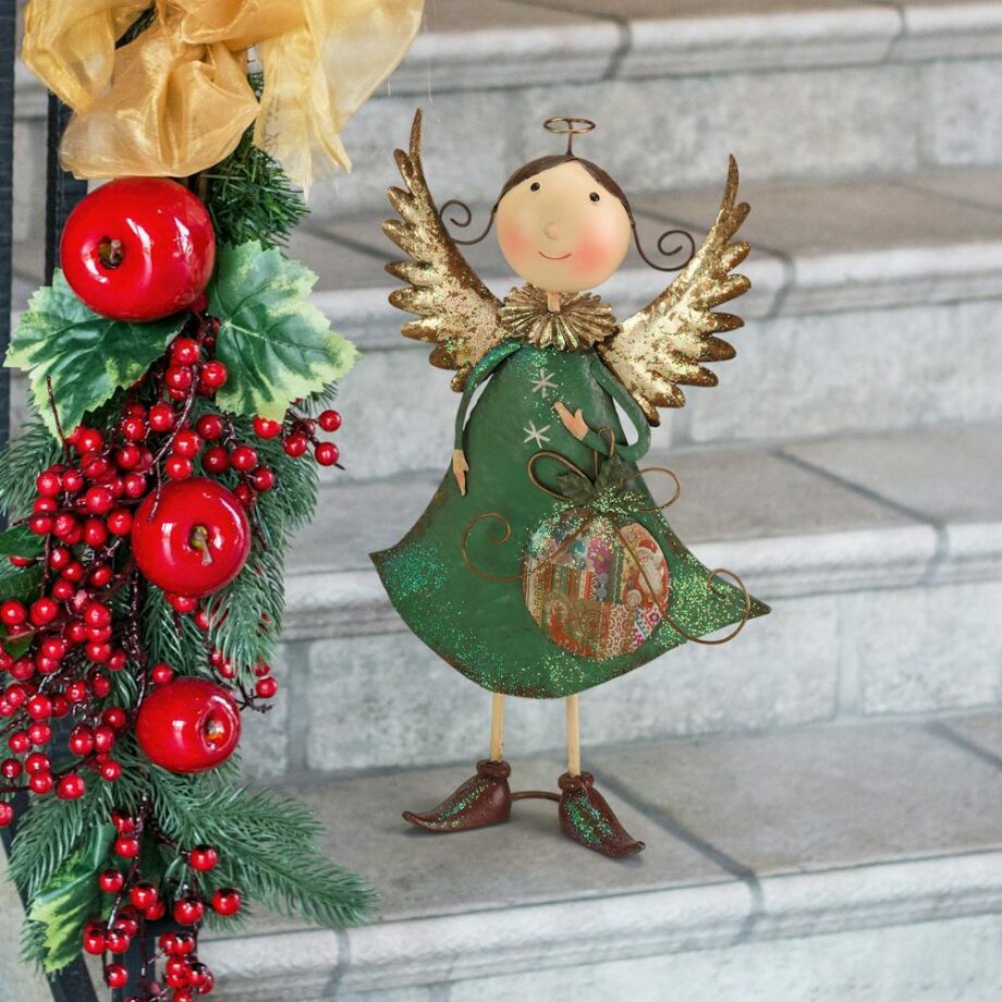 Holiday Helper Metal Angel Statue Collection: Blanche FU78829