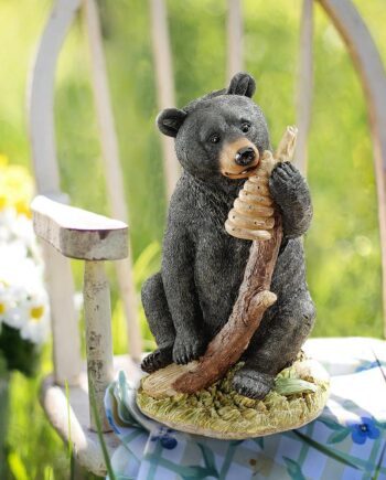 Honey the Curious Black Bear Cub Statue QL56987