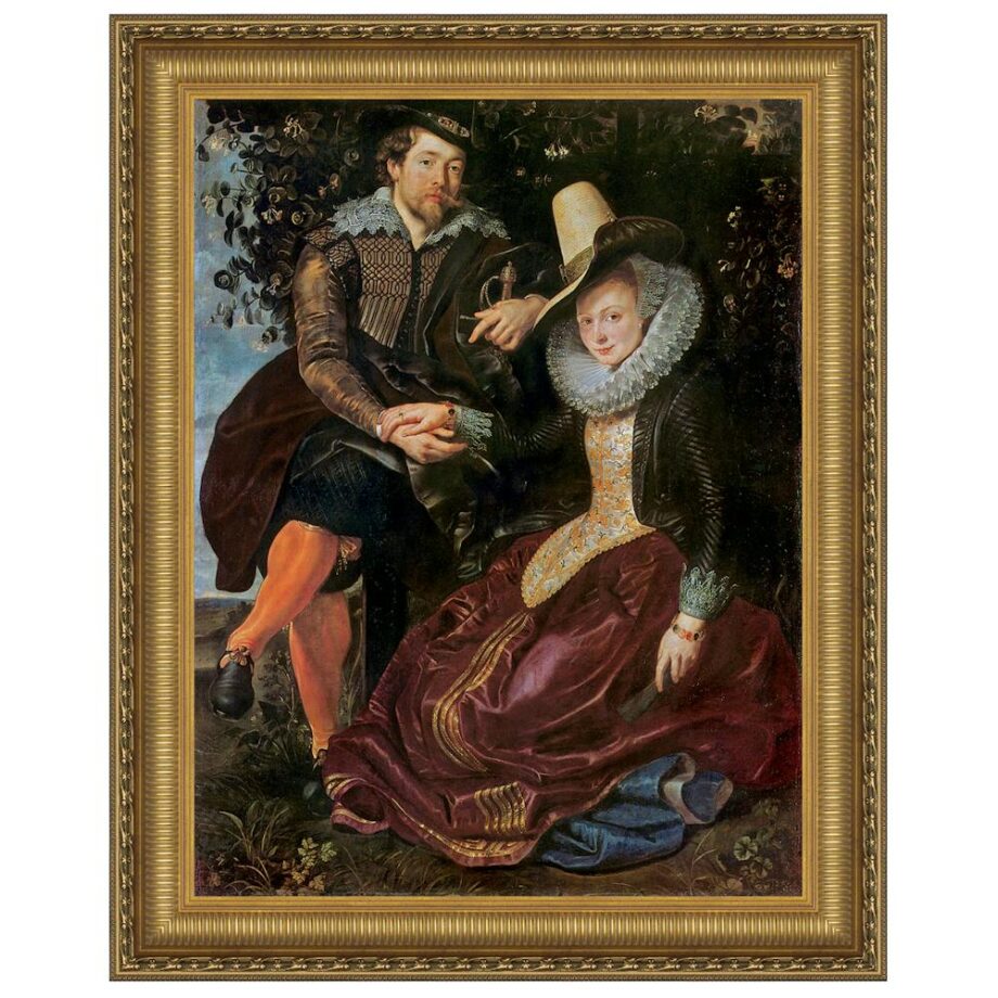 The Honeysuckle Bower Framed Canvas Replica Painting: Small DA3181