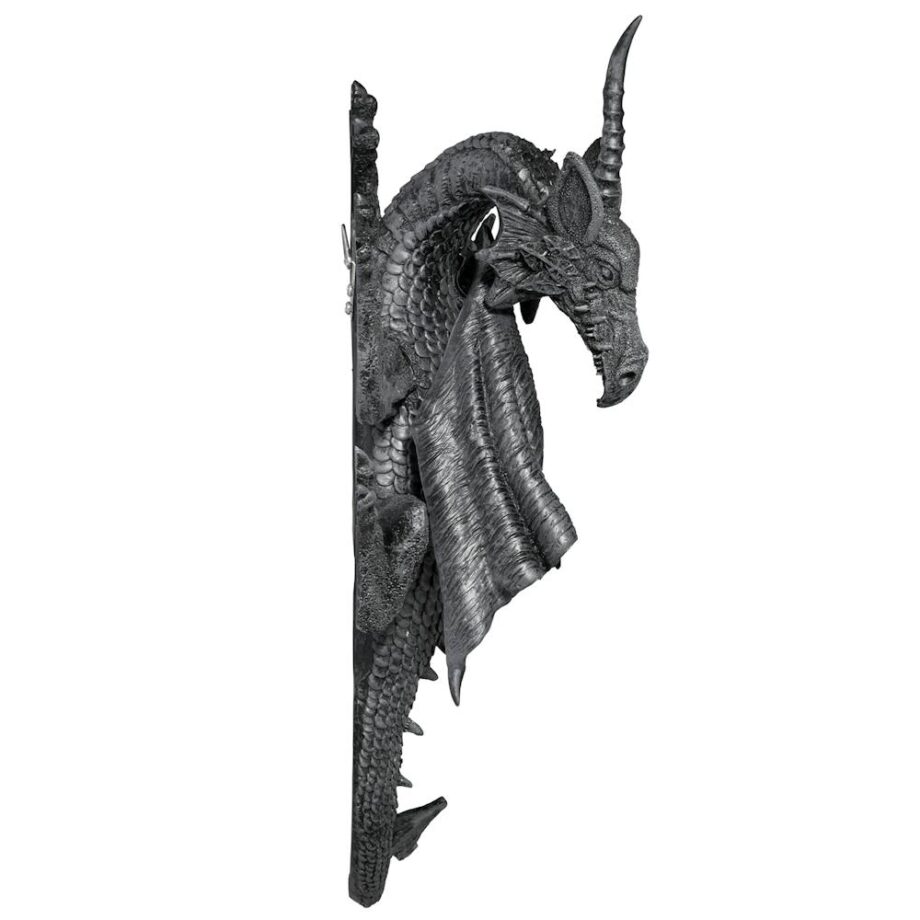 Horned Dragon of Devonshire Gothic Wall Sculpture: Each