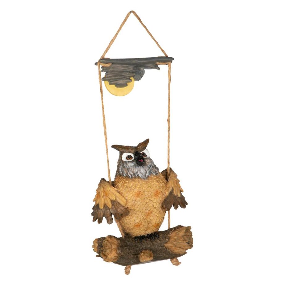 Howie the Hoot Owl Swinging Sculpture