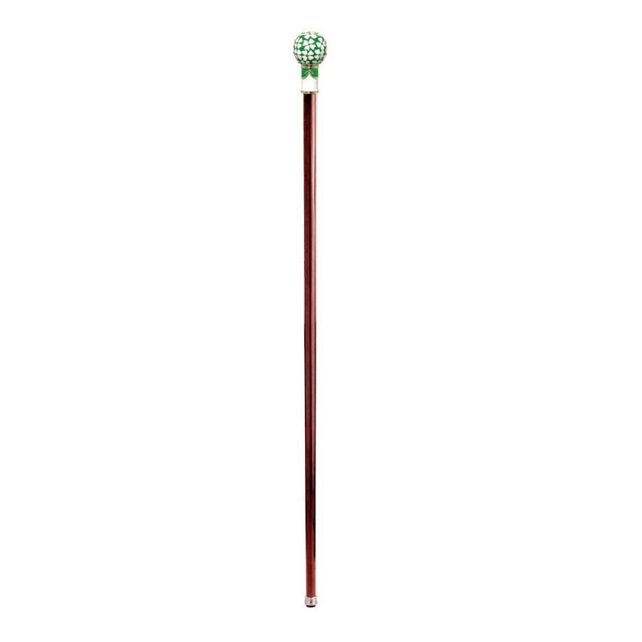 The Imperial Collection: Four Leaf Clover Enameled Walking Stick