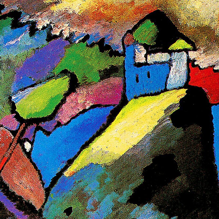 Improvisation IX Framed Canvas Replica Painting: Small