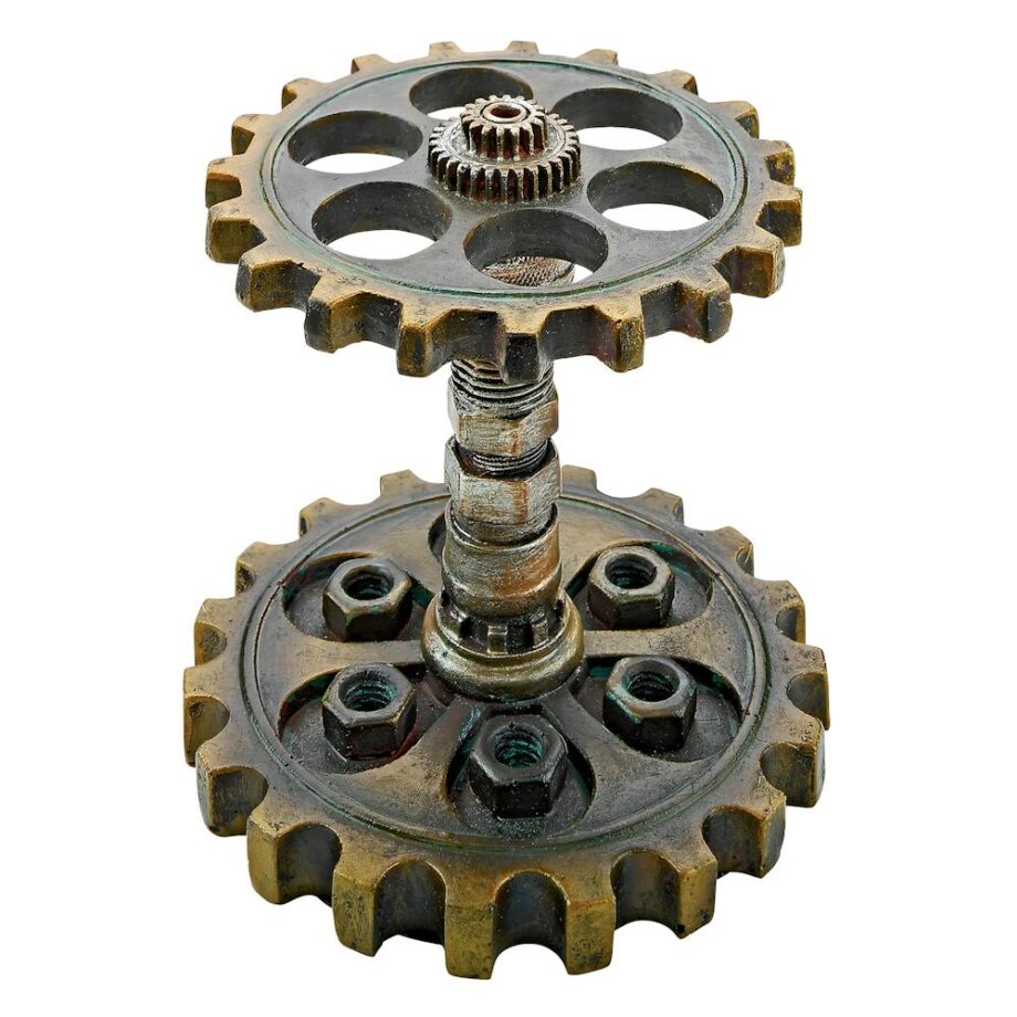 Industrial Steampunk Dual Gear Pen Holder CL68401