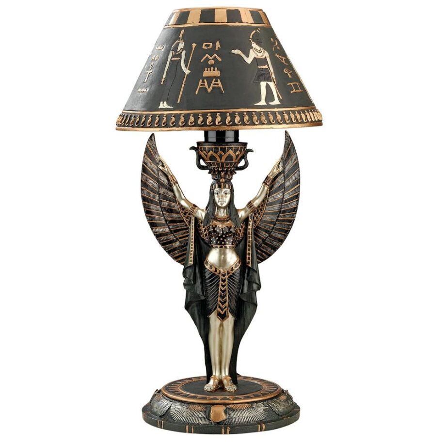 Isis Egyptian Goddess Sculptural Table Lamp: Each CL2609