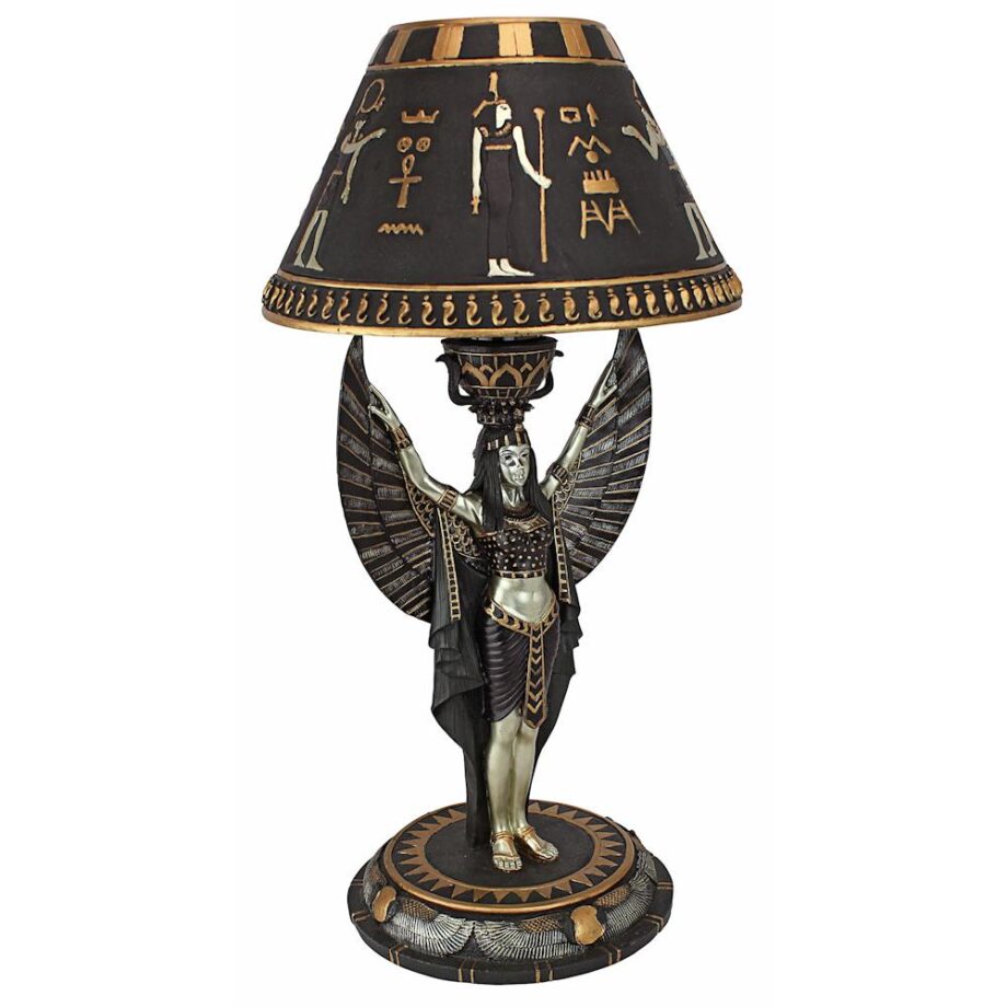 Isis Egyptian Goddess Sculptural Table Lamp: Each