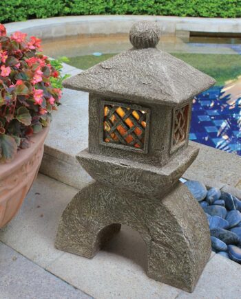 Japanese Pagoda Illuminated Lantern Statue: Each AL58699