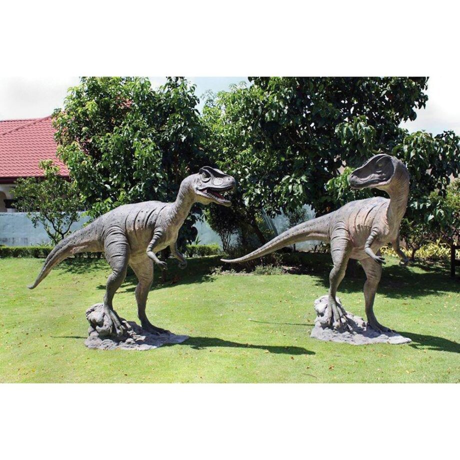 Jurassic-Sized Allosaurus Dinosaur Statue