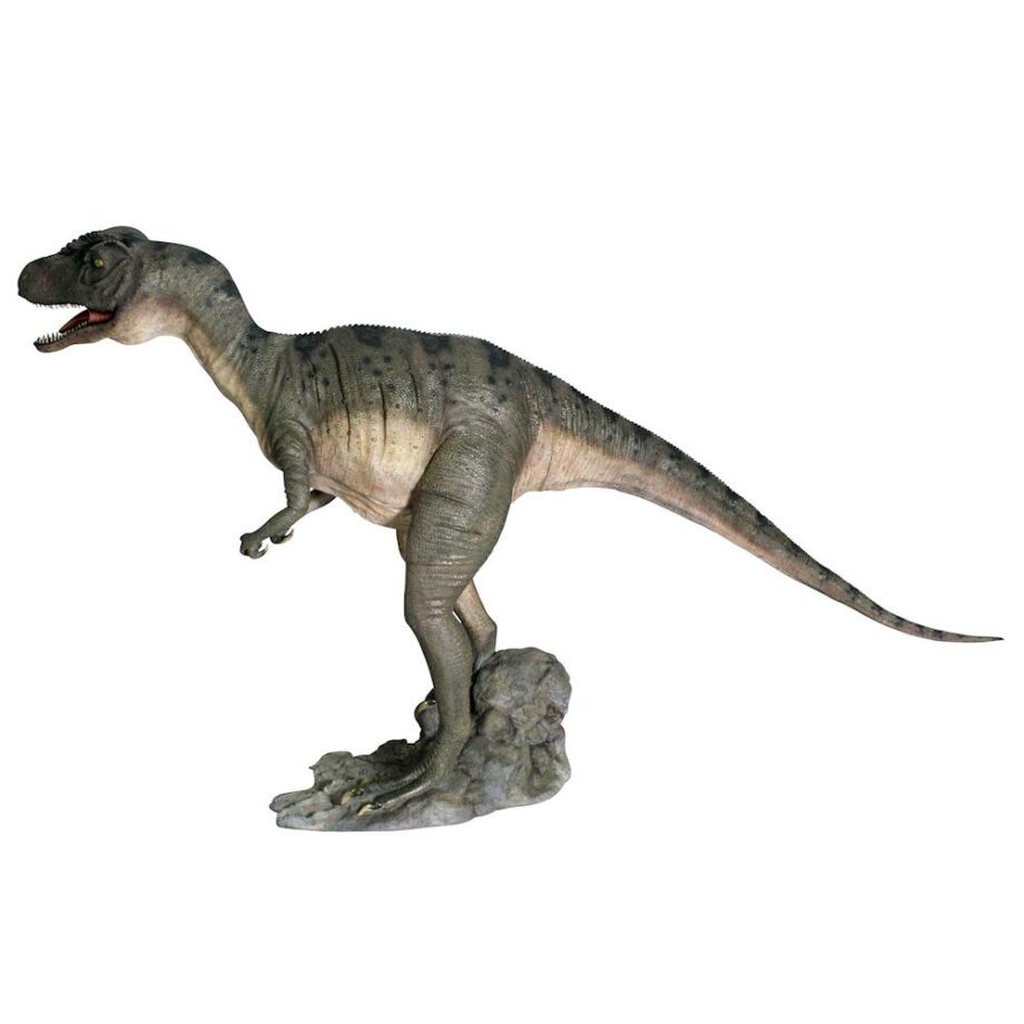 Jurassic-Sized Attacking Allosaurus Dinosaur Statue