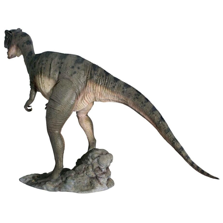 Jurassic-Sized Attacking Allosaurus Dinosaur Statue