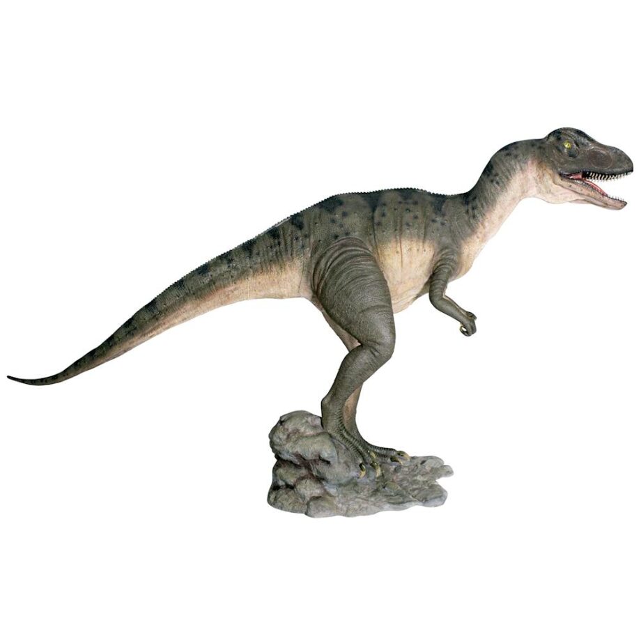 Jurassic-Sized Attacking Allosaurus Dinosaur Statue