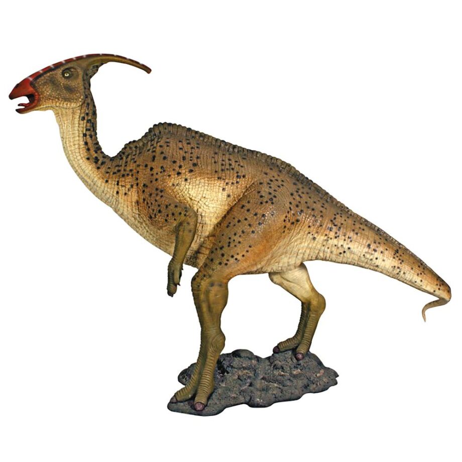 Jurassic-Sized Parasaurolophus Dinosaur Statue