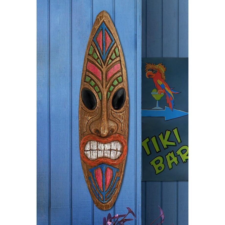 Ka Hekili Thunder God Tiki Mask Wall Sculpture: Each