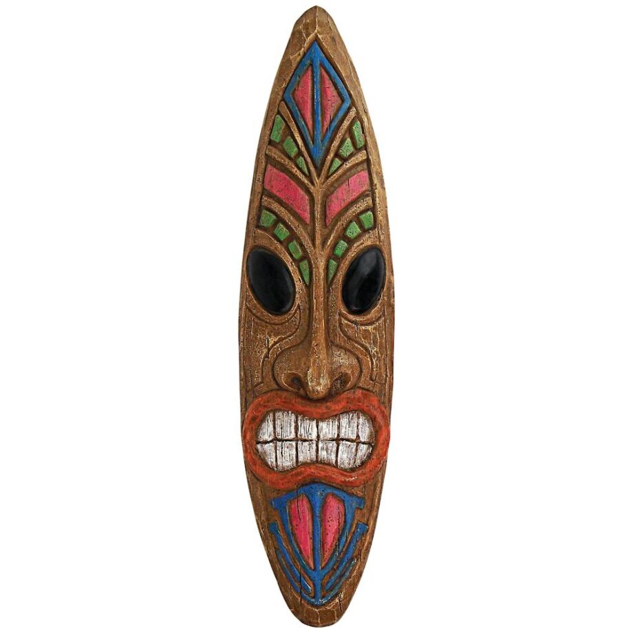 Ka Hekili Thunder God Tiki Mask Wall Sculpture: Each