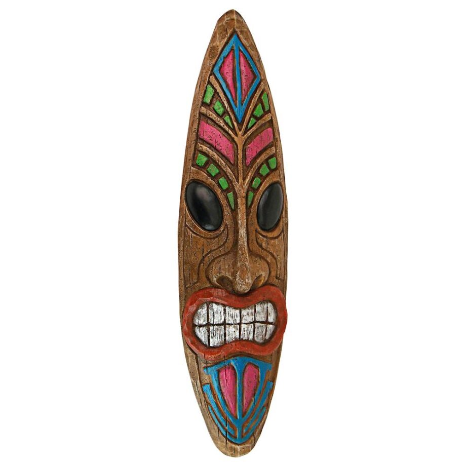 Ka Hekili Thunder God Tiki Mask Wall Sculpture: Each