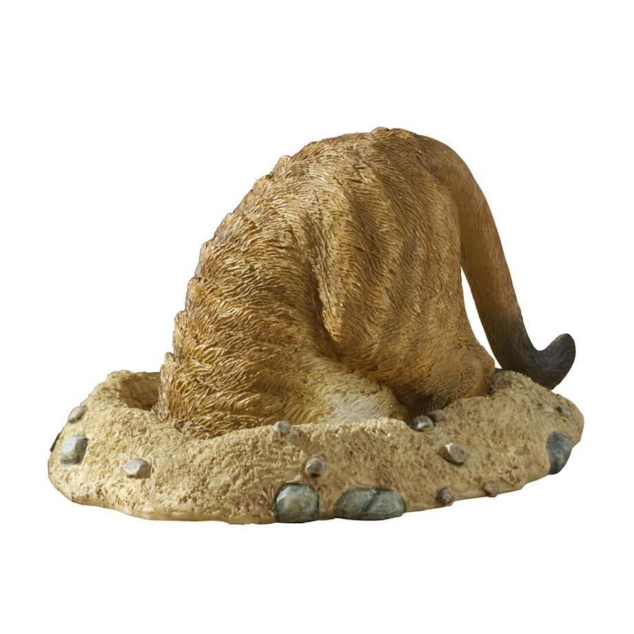 Kalahari Meerkat Statue: Into Hole QL57082