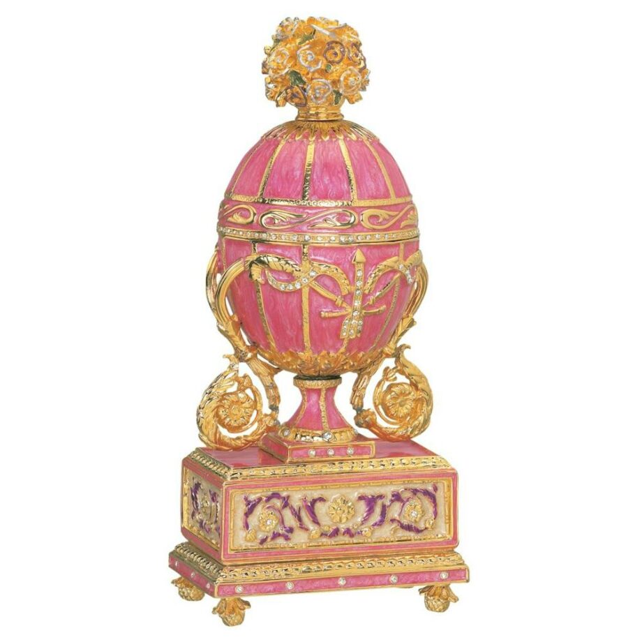 Saint Petersburg Imperial Romanov-Style Collectible Enameled Egg: Katrina QF200302