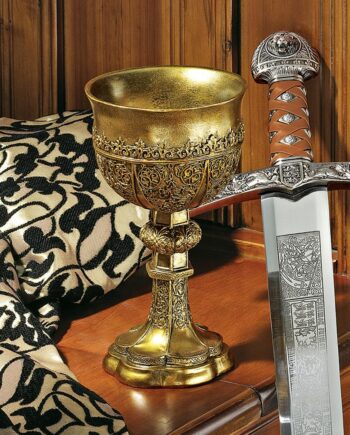 King Arthur's Golden Chalice Gothic Statue: Each CL6121