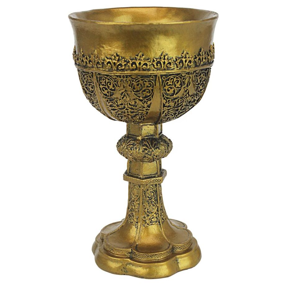 King Arthur's Golden Chalice Gothic Statue: Each