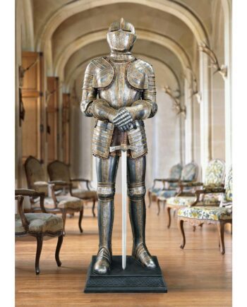 Knight's Guard Medieval Armor Statue with Sword CL3766