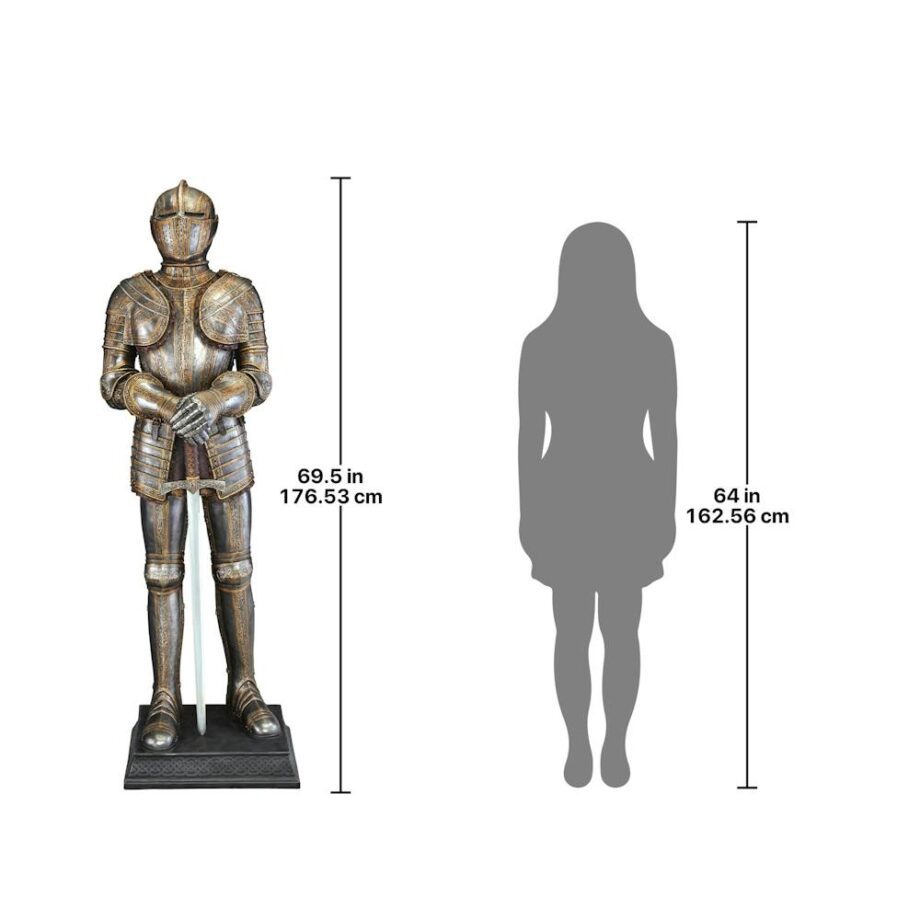 Knight's Guard Medieval Armor Statue with Sword