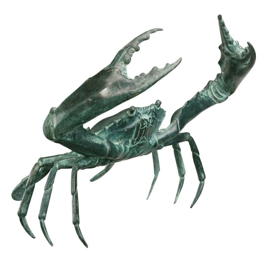 Crab Cast Bronze Garden Statue: Large SU1869