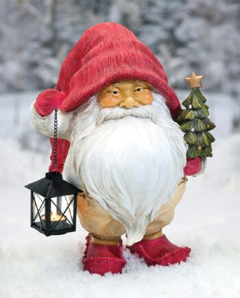 Lighting Santa's Path Whitey the Holiday Gnome Statue