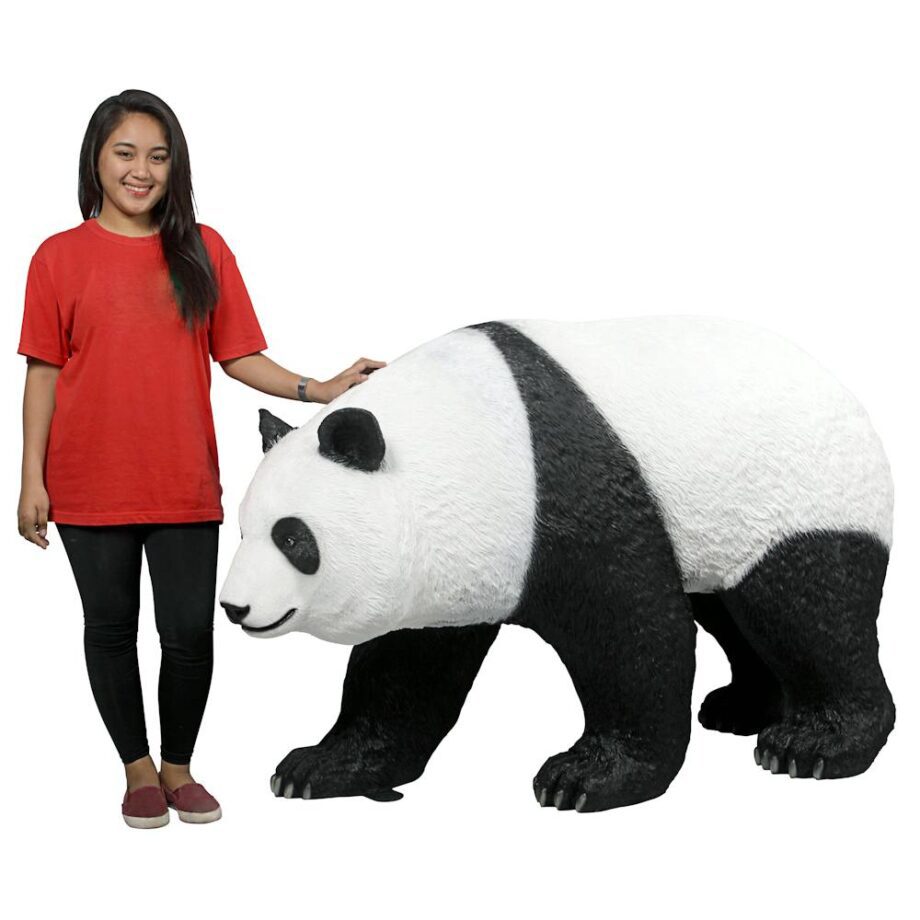 Ling Ling Giant Walking Panda Bear Garden Statue