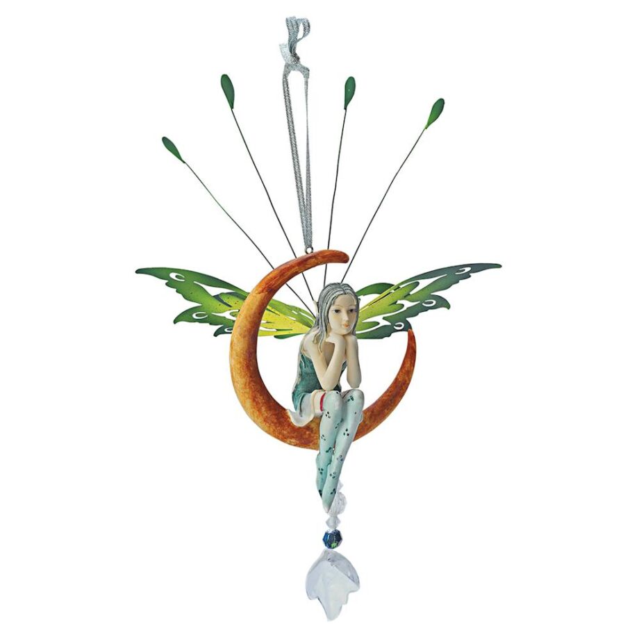Lochloy House Crescent Fairy Dangling Sculptural Ornament: Each
