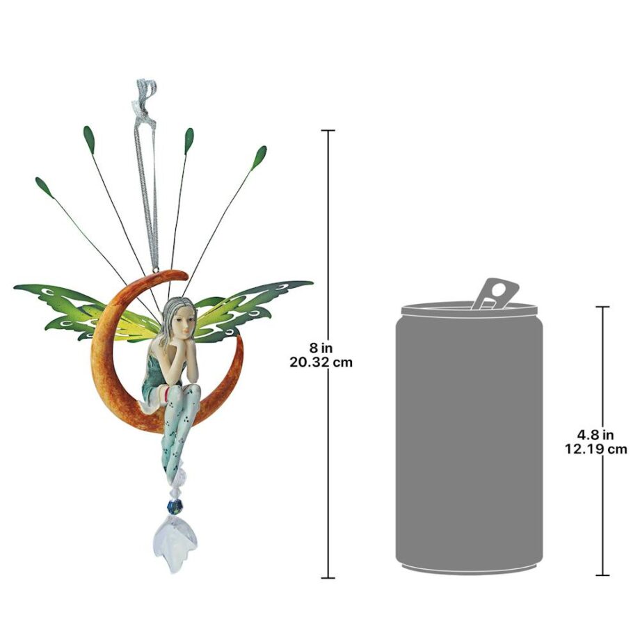 Lochloy House Crescent Fairy Dangling Sculptural Ornament: Each