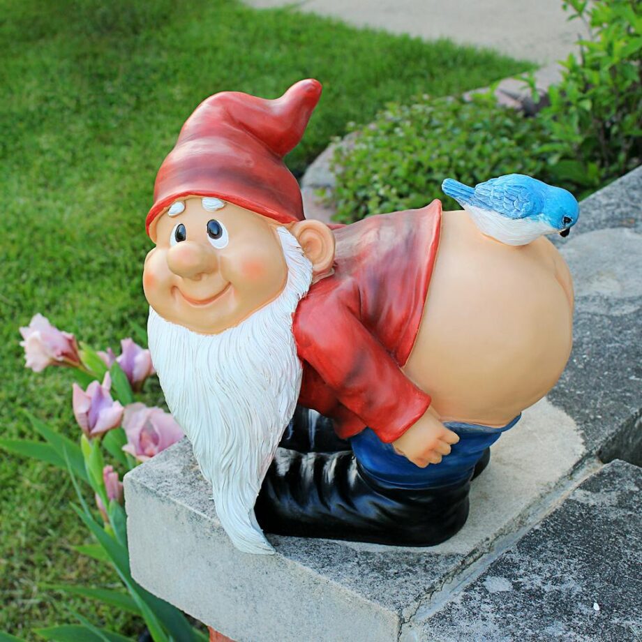 Loonie Moonie Bare Buttocks Garden Gnome Statue: Large QM2872400