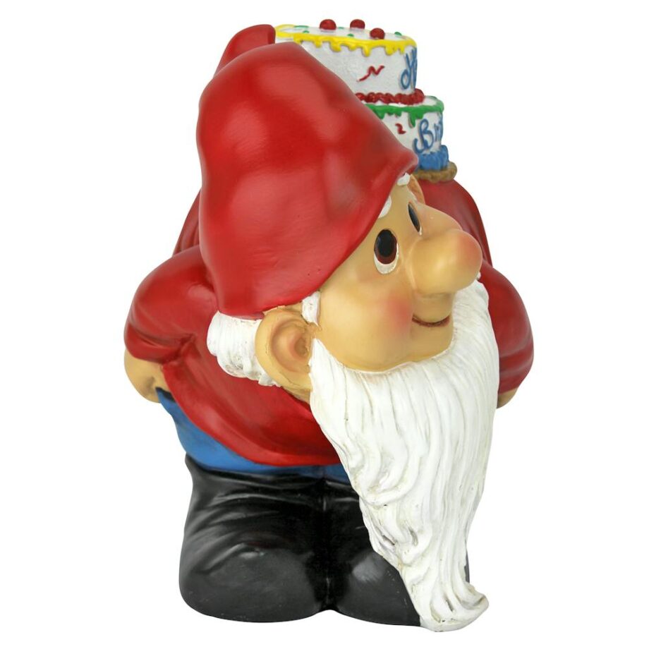 Loonie Moonie Happy Birthday Garden Gnome Statue