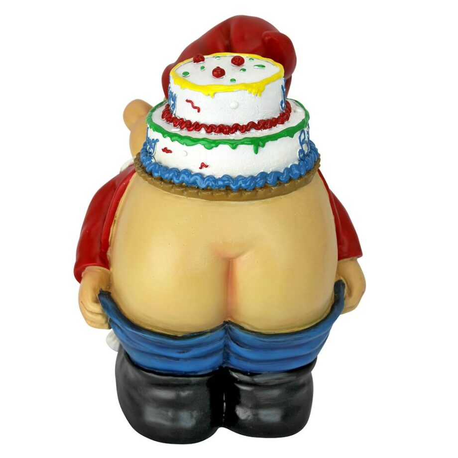 Loonie Moonie Happy Birthday Garden Gnome Statue