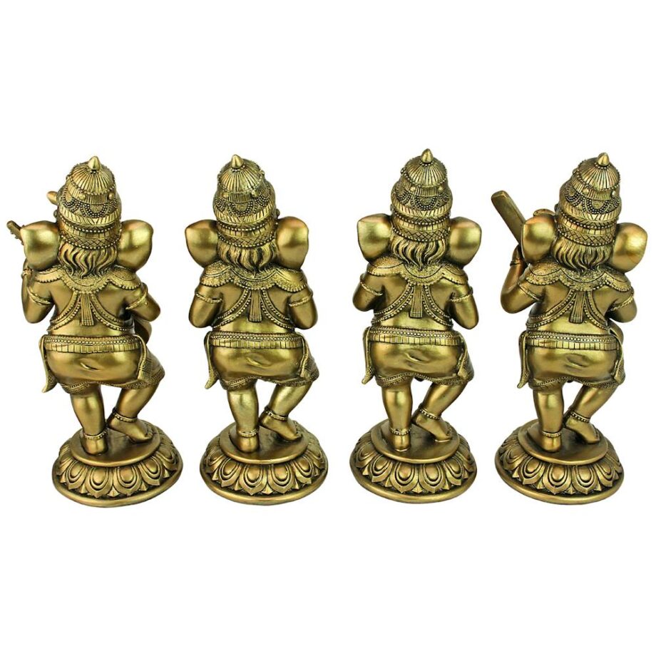 Lord Ganesha Musical Elephant God Hundu Statue Collection