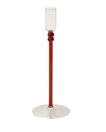 Lucasta Amber Candleholder - 3.5"x 9.75" 31837.22