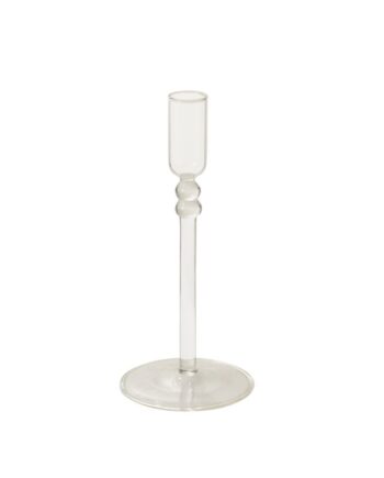 Lucasta Clear Candleholder - 3.5"x 7.75" 31836.00