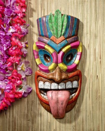 Maika 'l' ole, God of the Hawaiian Isle Tiki Mask Wall Sculpture AL1864