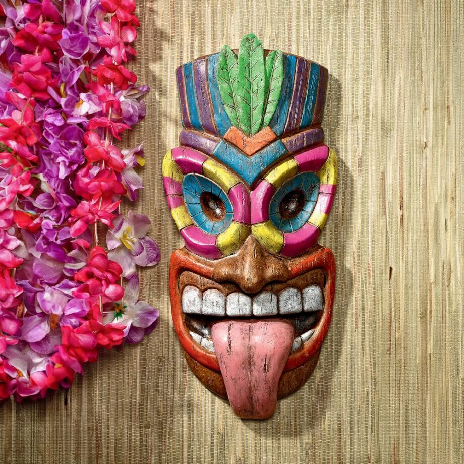 Maika 'l' ole, God of the Hawaiian Isle Tiki Mask Wall Sculpture AL1864