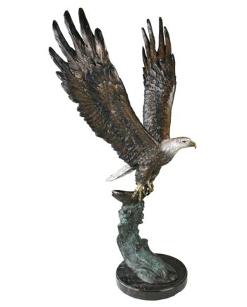 Majestic Eagle Cast Bronze Garden Statue KW56604