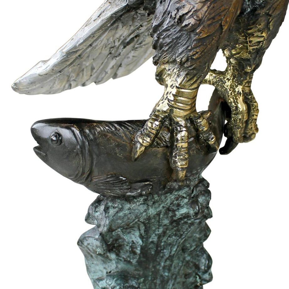 Majestic Eagle Cast Bronze Garden Statue