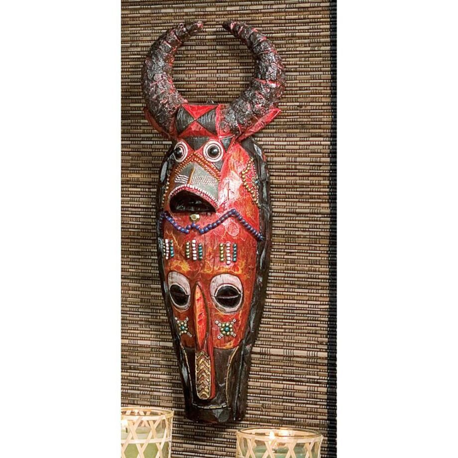 Mask of the Congo African Wall Sculpture: Cape Buffalo QL19713