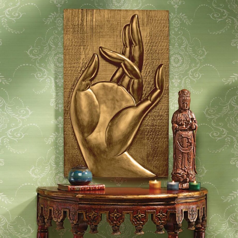 Mayura Mudra Buddhist Hand Wall Sculpture KY207961