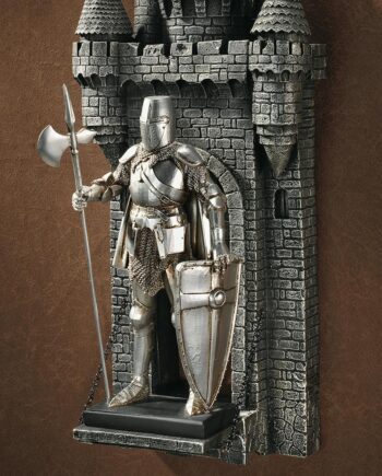 Medieval Nuremberg Castle Guard Gothic Knight Statue QS29041