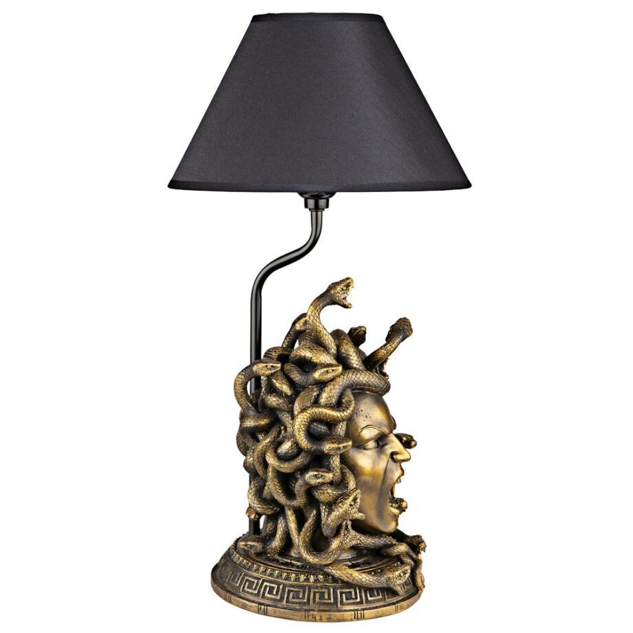 Medusa the Greek Snake-Haired Gorgon Sculptural Table Lamp