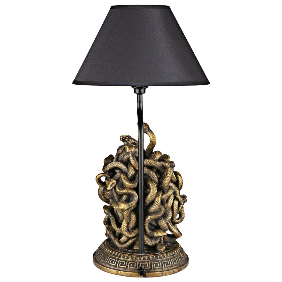 Medusa the Greek Snake-Haired Gorgon Sculptural Table Lamp