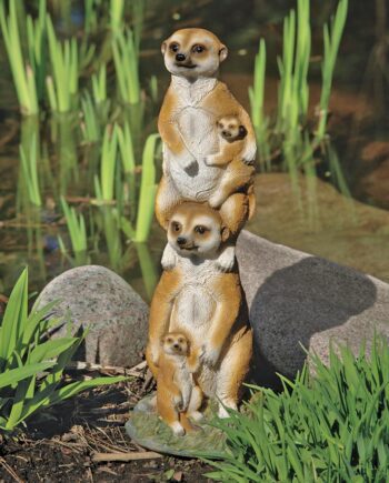 Meerkat Generations Garden Statue QL57526