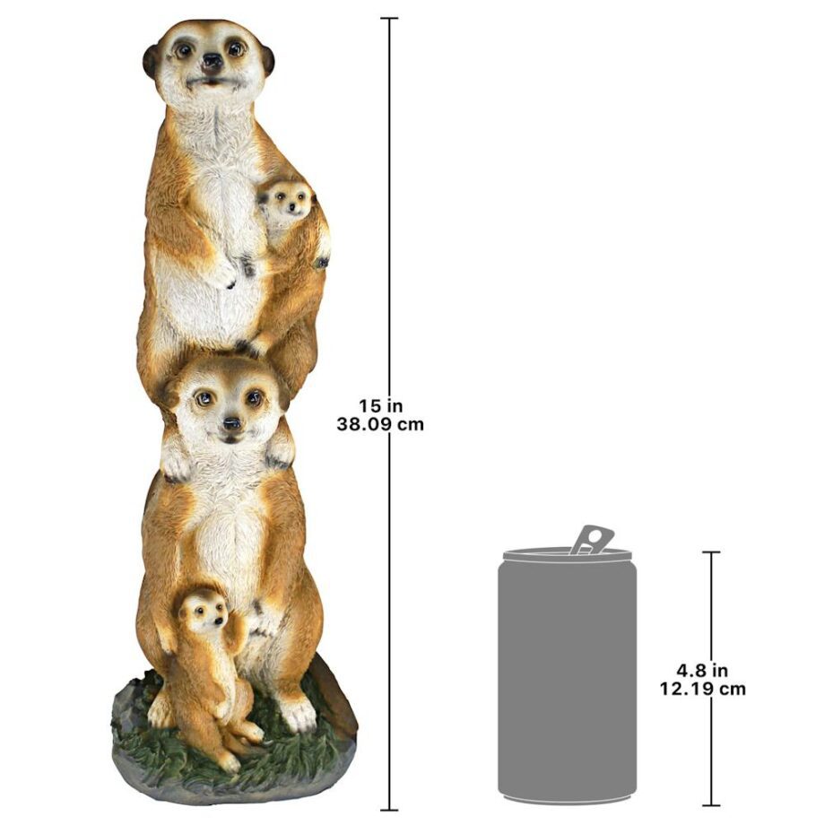 Meerkat Generations Garden Statue