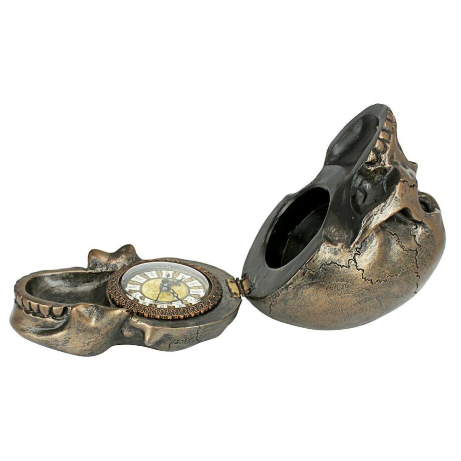 Memento Mori Skull Clock