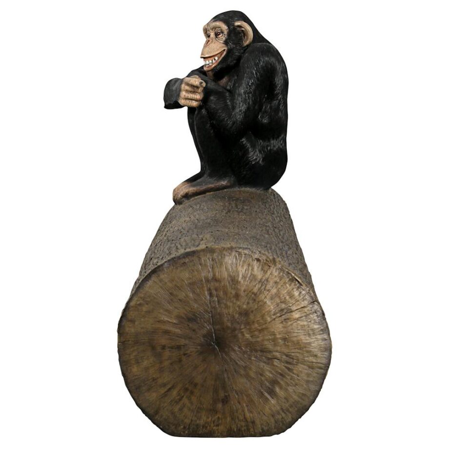 Monkey See Monkey Do Chimpanzee Photo Op Sculptural Bench